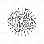 Stempel "handmade" kleks