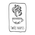 Stempel personalizowany z Twoim napisem "filiżanka"