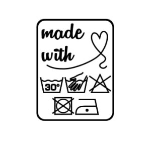 Stempel pranie ręczne 30 stopni