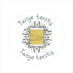 Naklejka z Twoim napisem SZYCIE 08