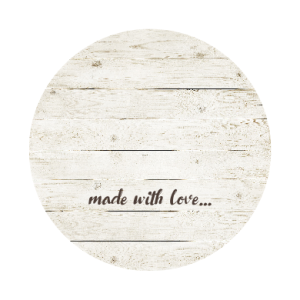 Naklejki MADE WITH LOVE  4 cm 03